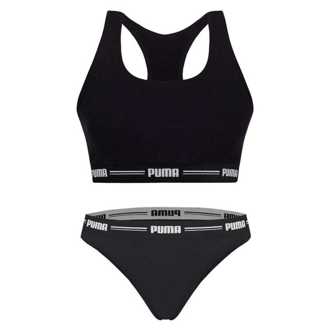 Kit Top Puma Nadador + Calcinha Biquíni - Feminino - Foto 1