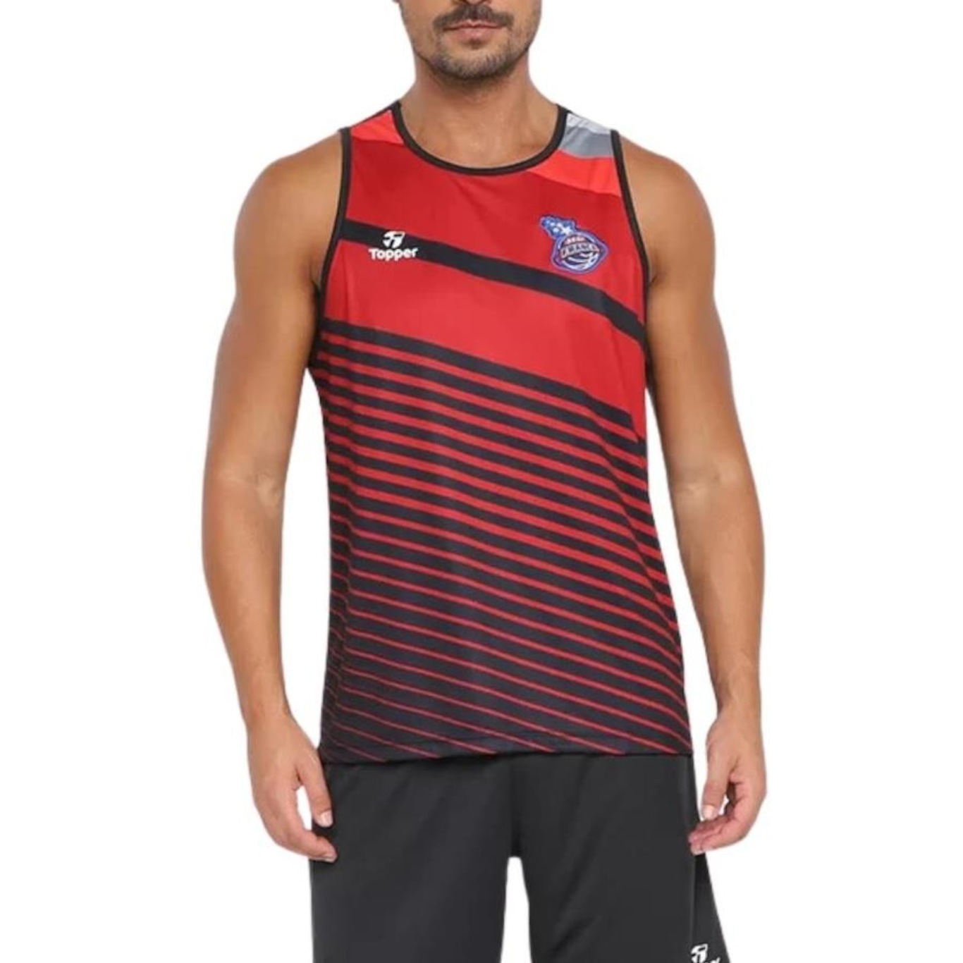 Camiseta Regata Topper Aquecimento Sesi Franca - Masculino - Foto 1