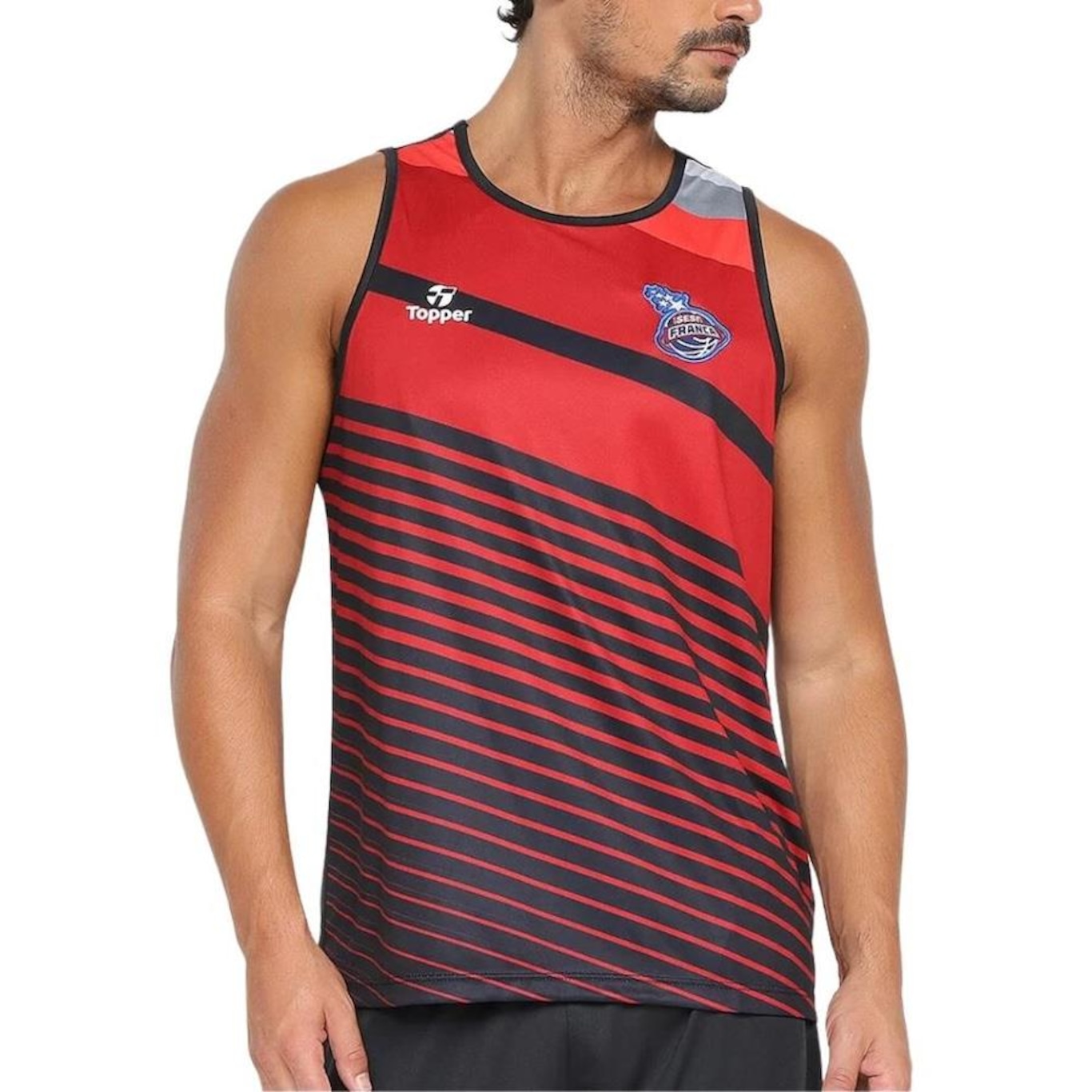 Camiseta Regata Topper Aquecimento Sesi Franca - Masculino - Foto 2