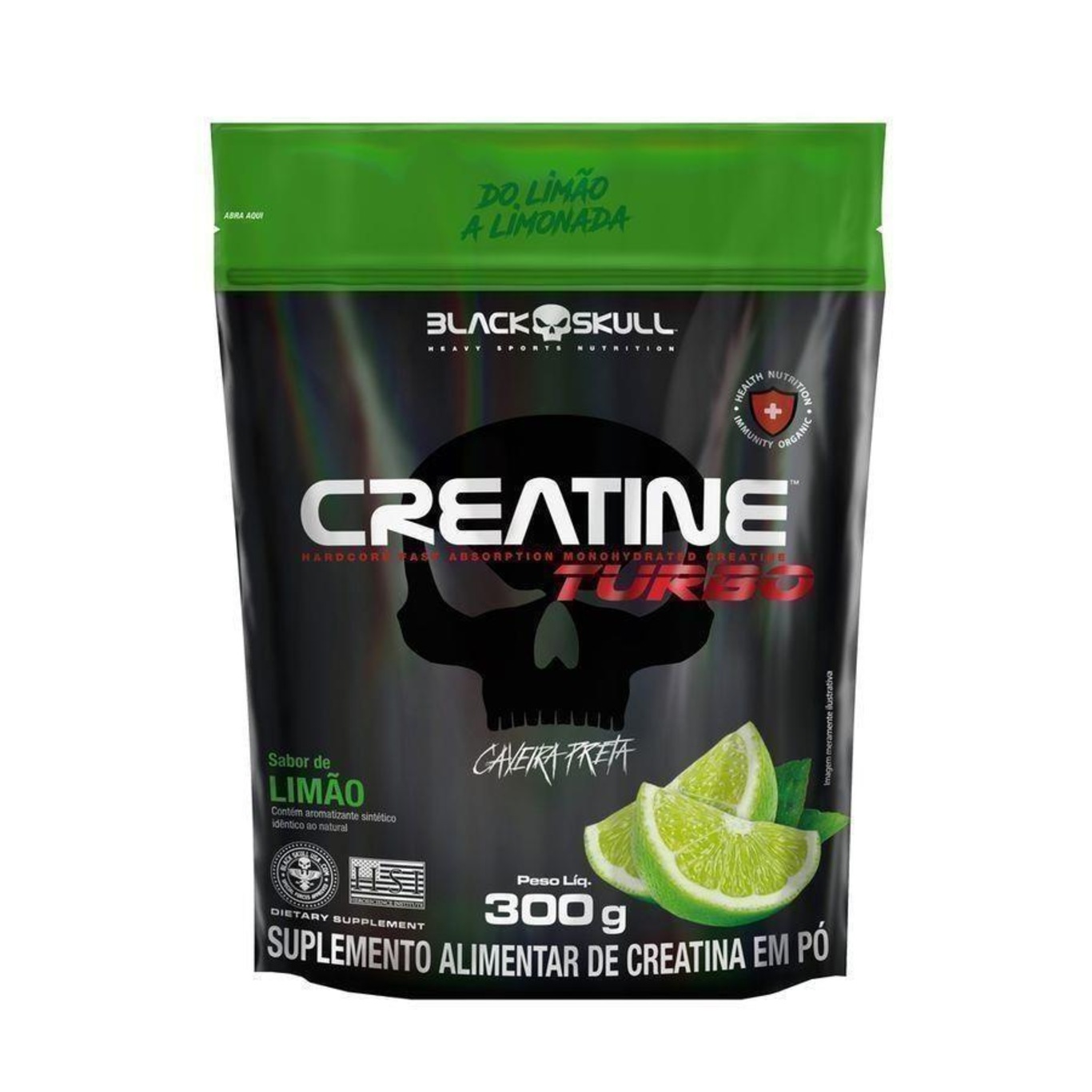 Creatina Turbo Black Skull - 300g - Foto 1