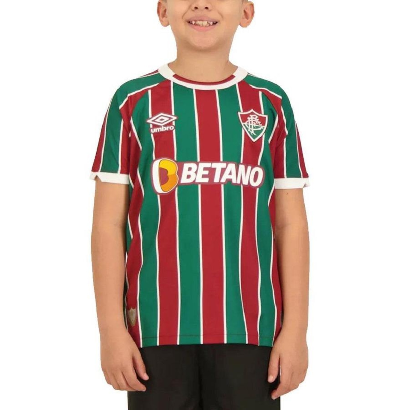 Camisa do Fluminense Juv. Of. 1 2023 Umbro - Infantil - Foto 1