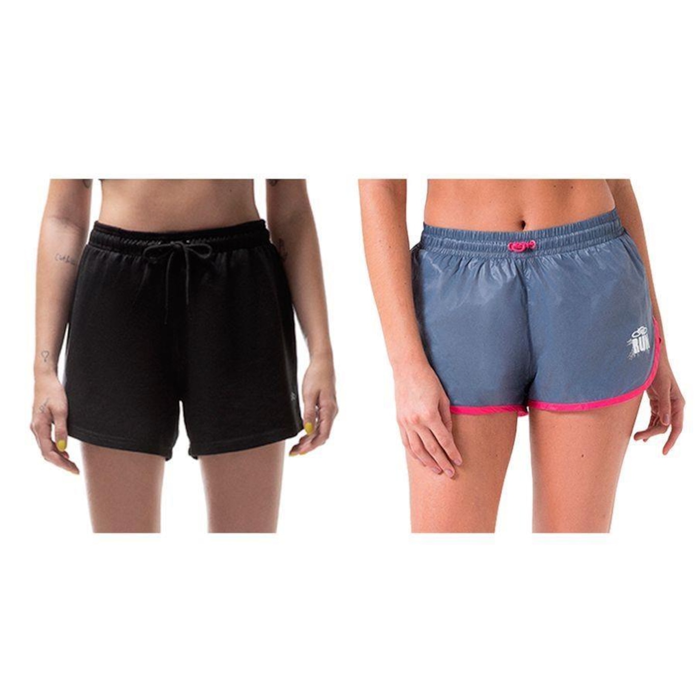 Kit Olympikus: Shorts Runner + 1 Shorts Casual - Feminino - Foto 1