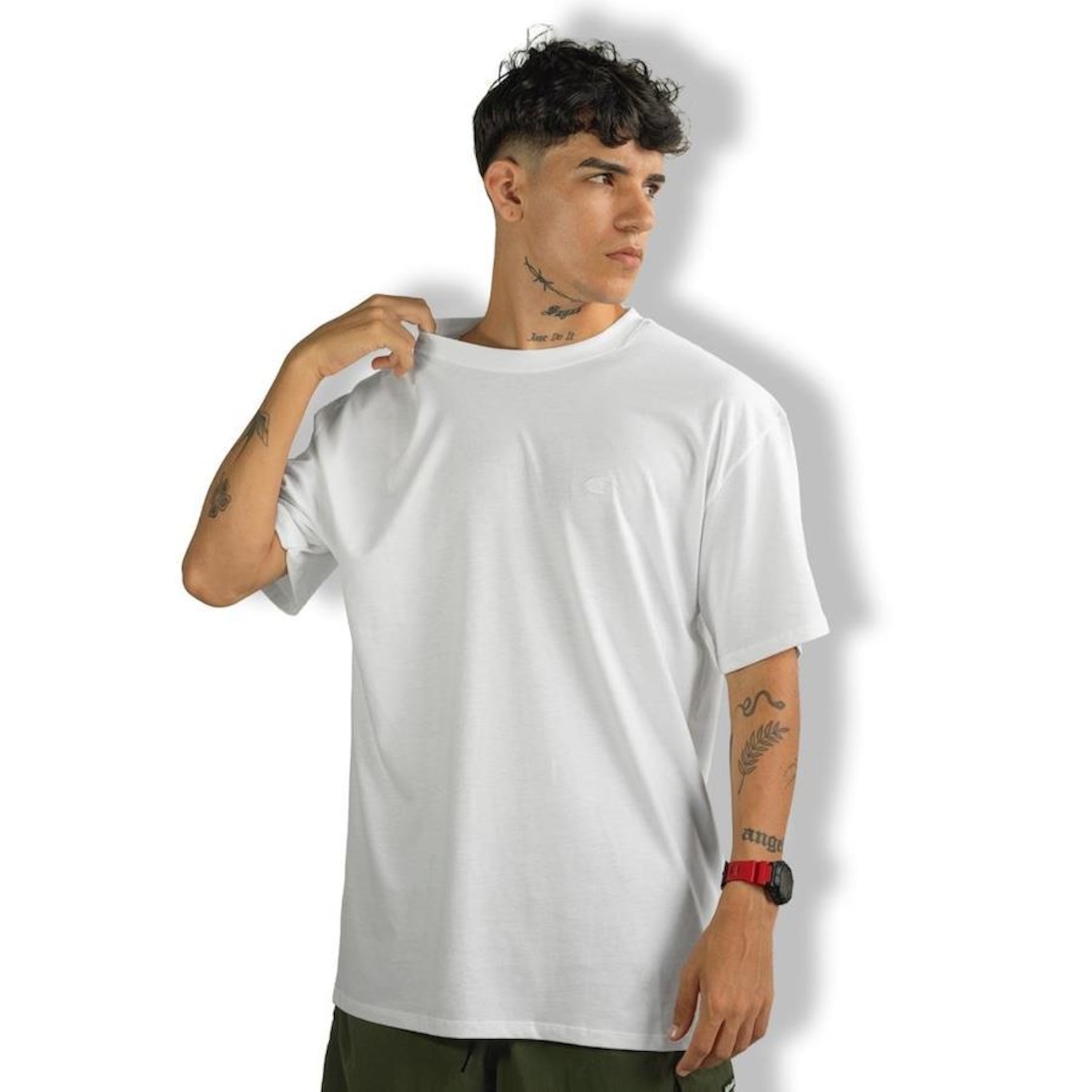 Camiseta Champion Basic C Logo Off White - Foto 1