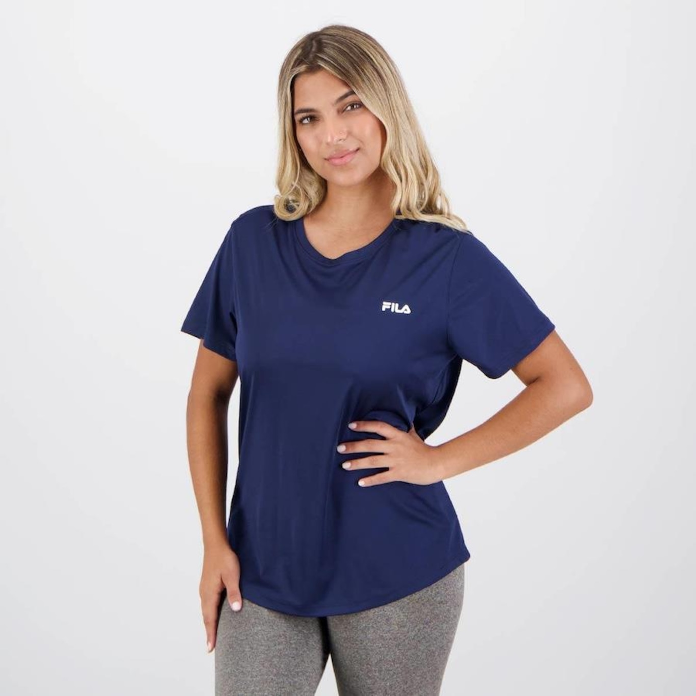 Camiseta Fila Basic Sports Polygin - Feminina - Foto 1