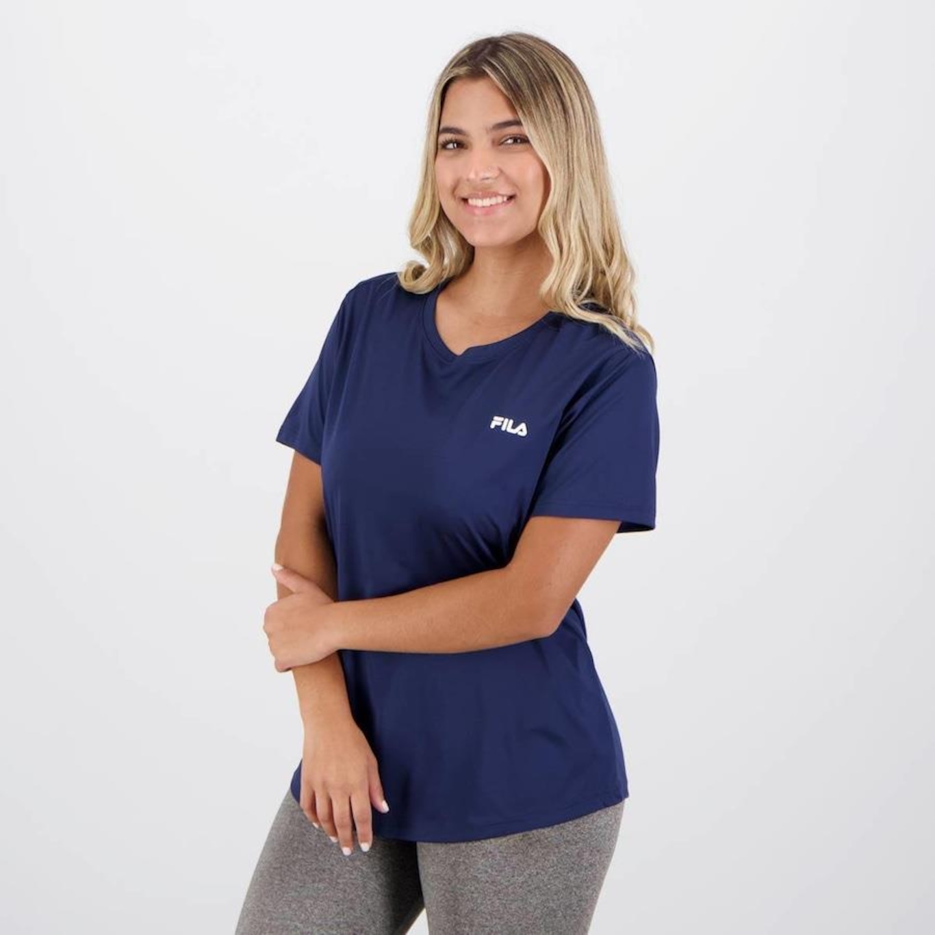 Camiseta Fila Basic Sports Polygin - Feminina - Foto 2