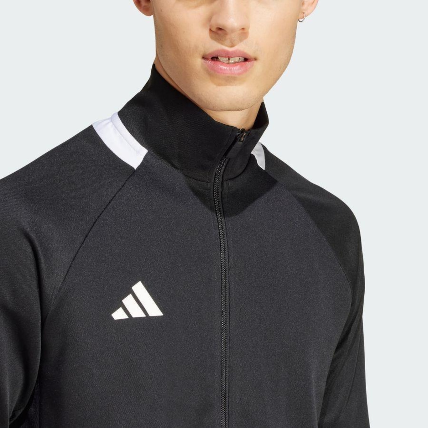 Jaqueta sem Capuz adidas Sereno Três Listras Justa Aeroready - Masculina - Foto 6