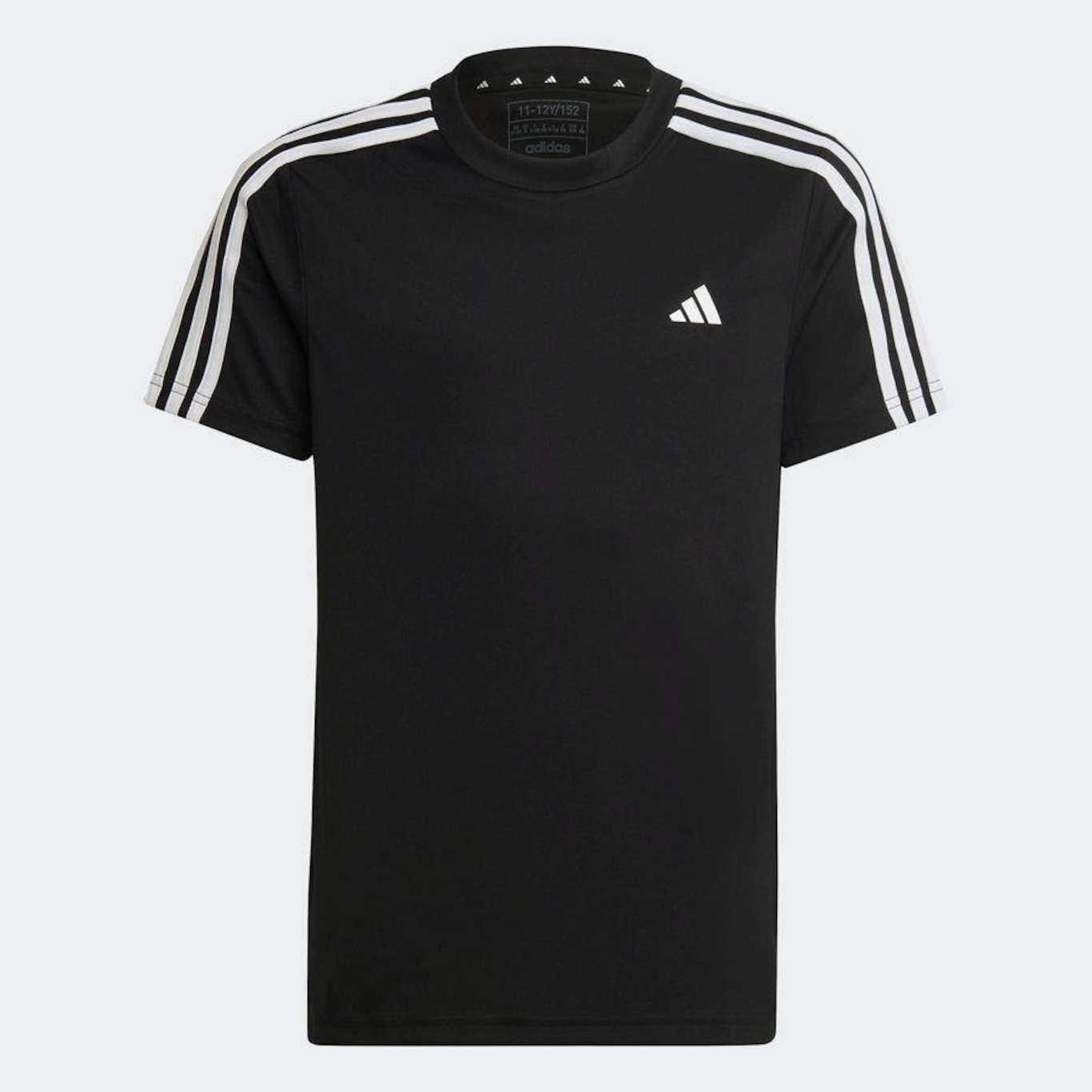 Kit Camiseta + Shorts adidas Train Essentials Aeroready 3-Stripes - Infantil - Foto 5