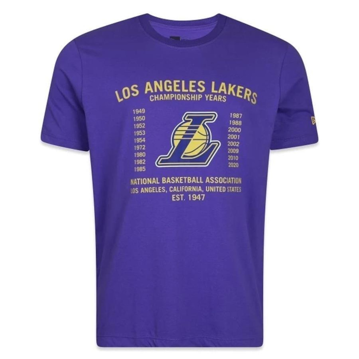 Camiseta New Era Los Angeles Lakers All Building - Masculina - Foto 1