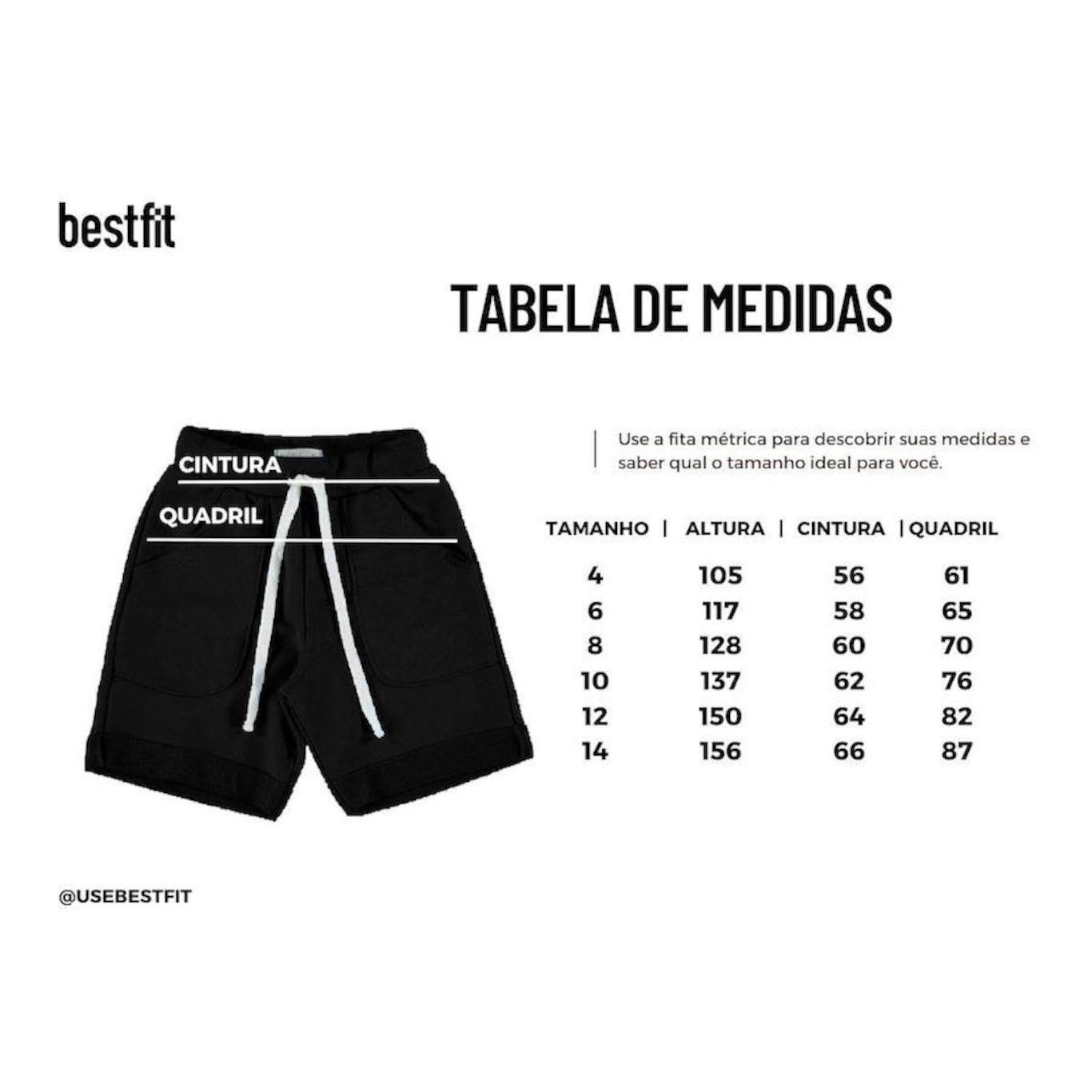 Bermuda de Moletom Bestfit Bugbee Basic - Infantil - Foto 3