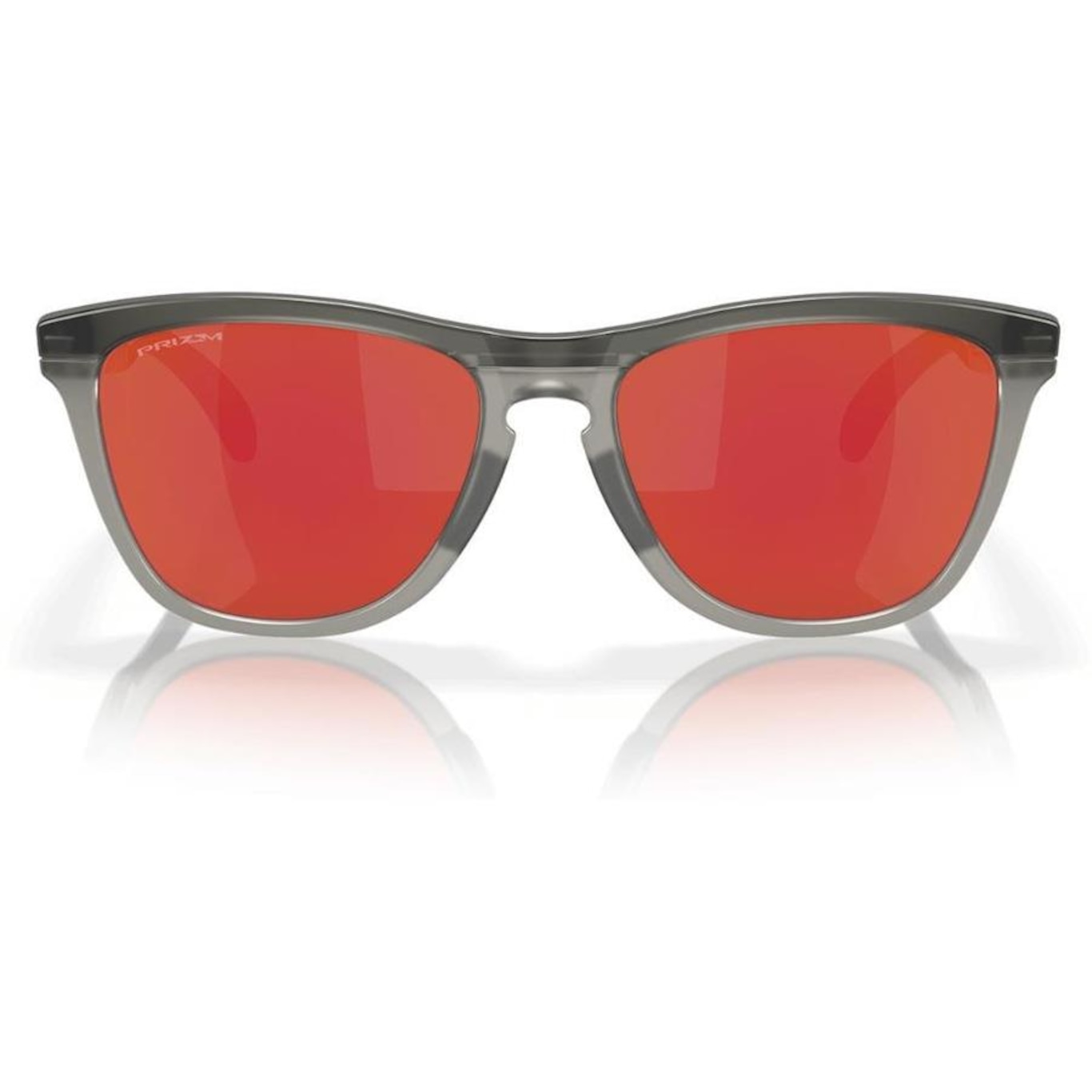 Óculos de Sol Unissex Oakley Frogskins Range Matte Grey Smoke - Foto 4