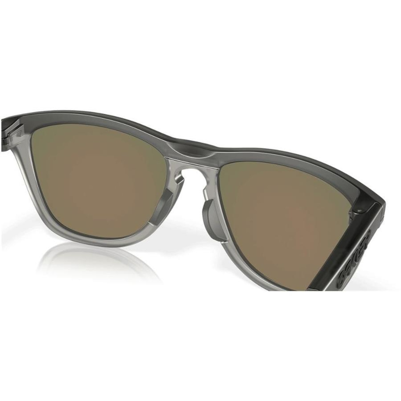 Óculos de Sol Unissex Oakley Frogskins Range Matte Grey Smoke - Foto 5