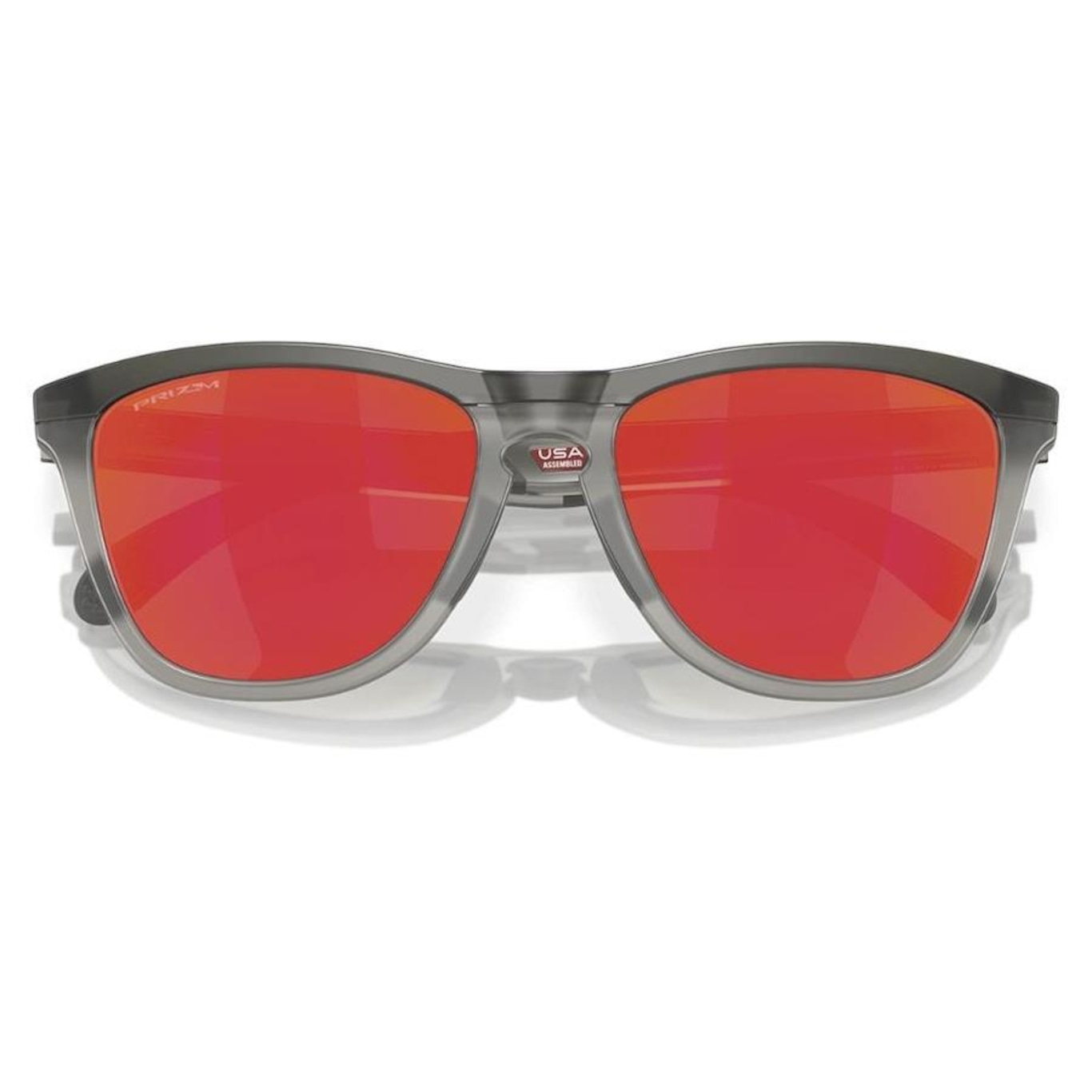 Óculos de Sol Unissex Oakley Frogskins Range Matte Grey Smoke - Foto 6