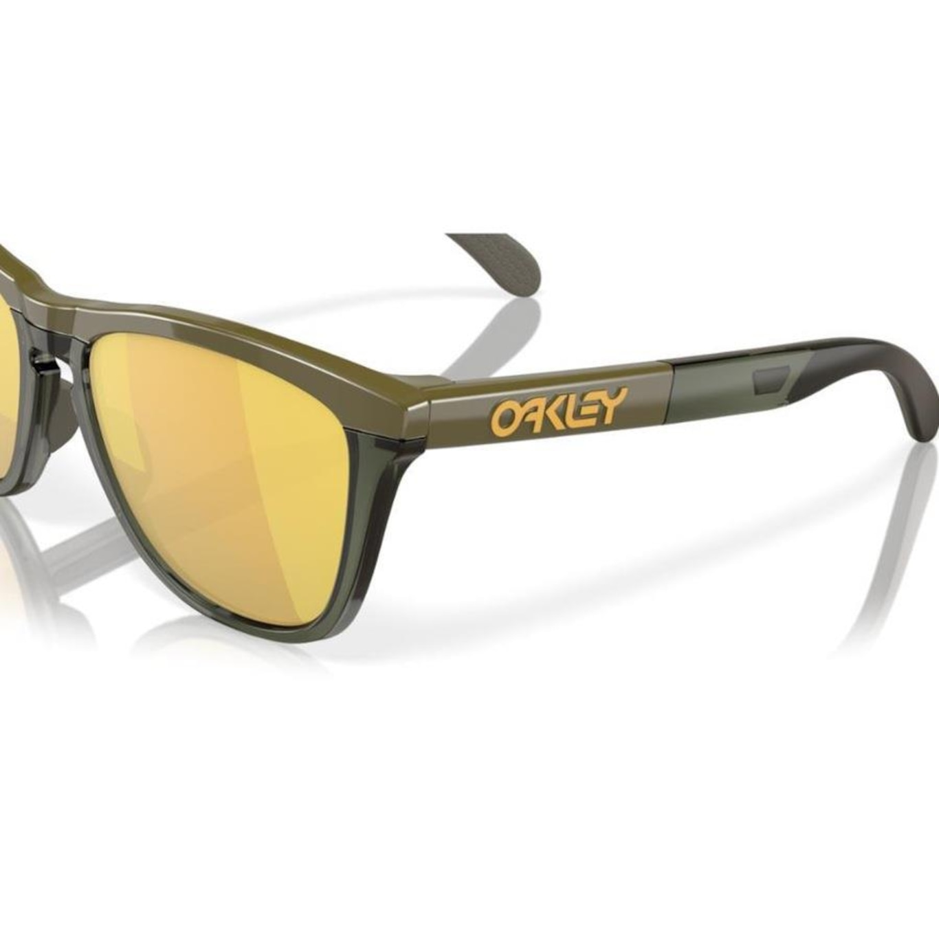 Óculos de Sol Unissex Oakley Frogskins Range Dark Brush Prizm 24K Polarized - Foto 2