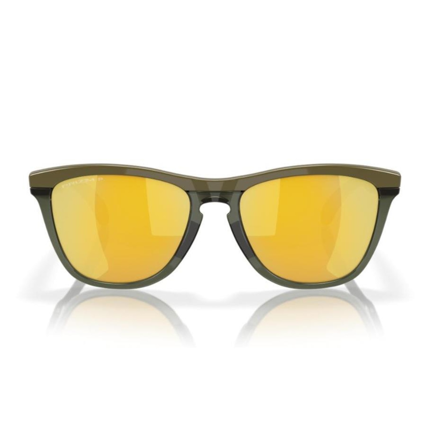 Óculos de Sol Unissex Oakley Frogskins Range Dark Brush Prizm 24K Polarized - Foto 6