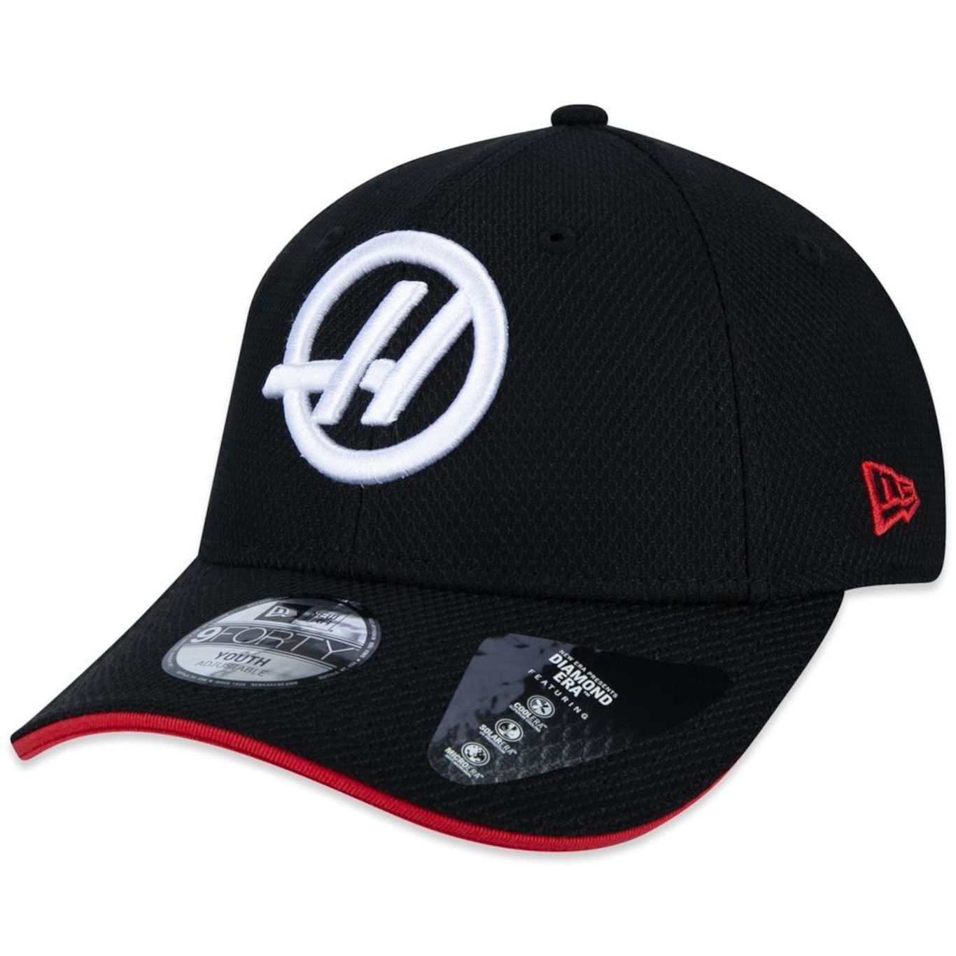 Boné New Era 9Forty Equipe Haas F1 2024 - Snapback - Infantil - Foto 1