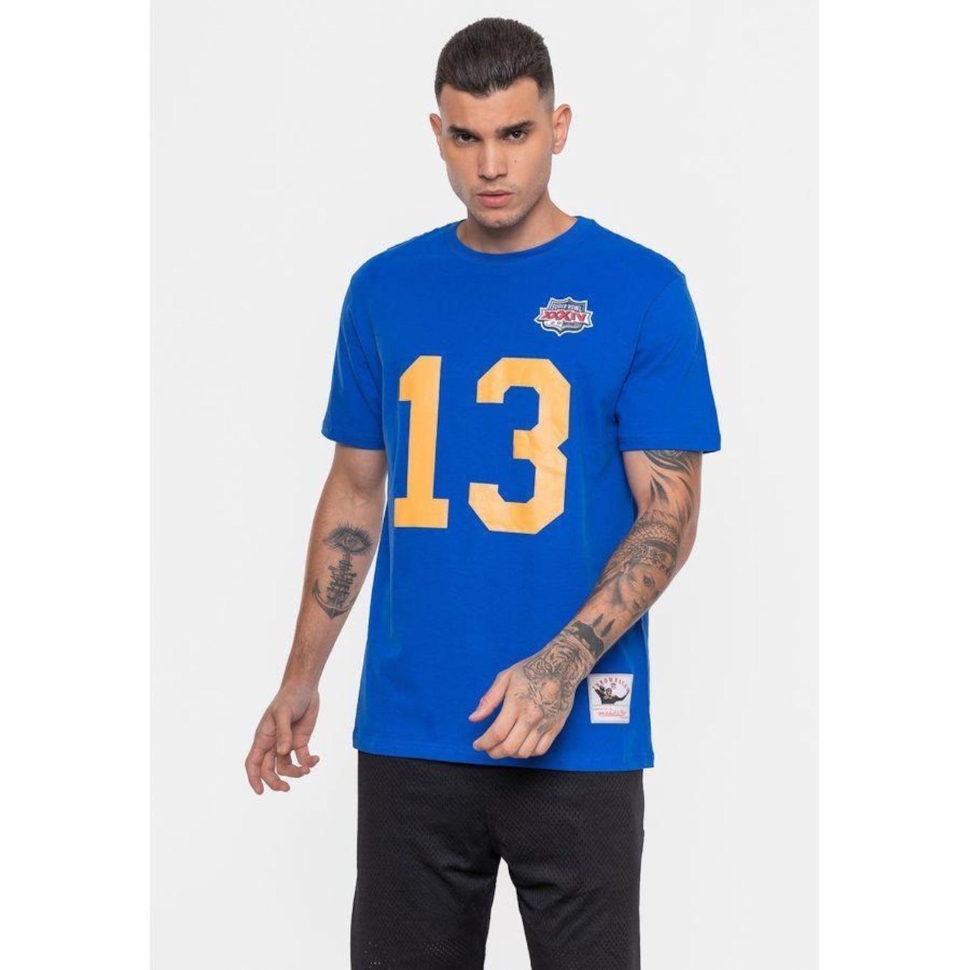 Camiseta Mitchell & Ness Nfl Los Angeles Rams Kurt Warner - Masculina - Foto 2