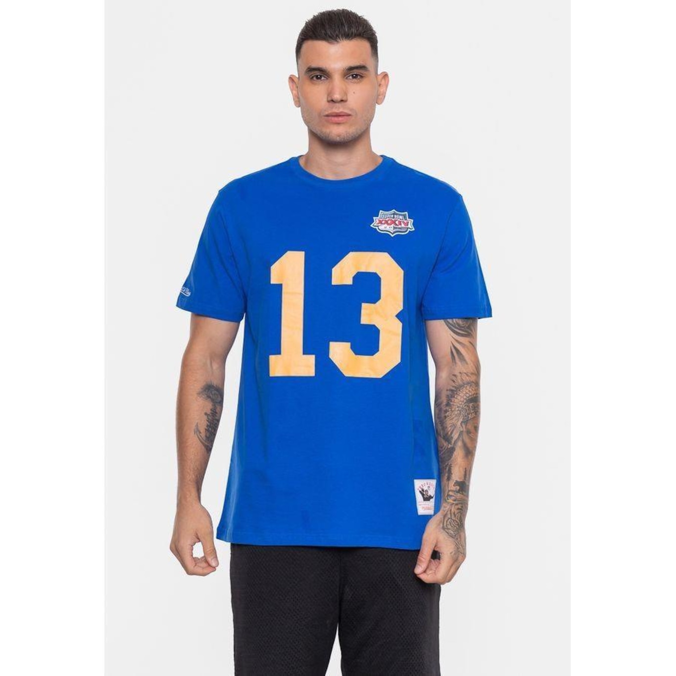 Camiseta Mitchell & Ness Nfl Los Angeles Rams Kurt Warner - Masculina - Foto 3