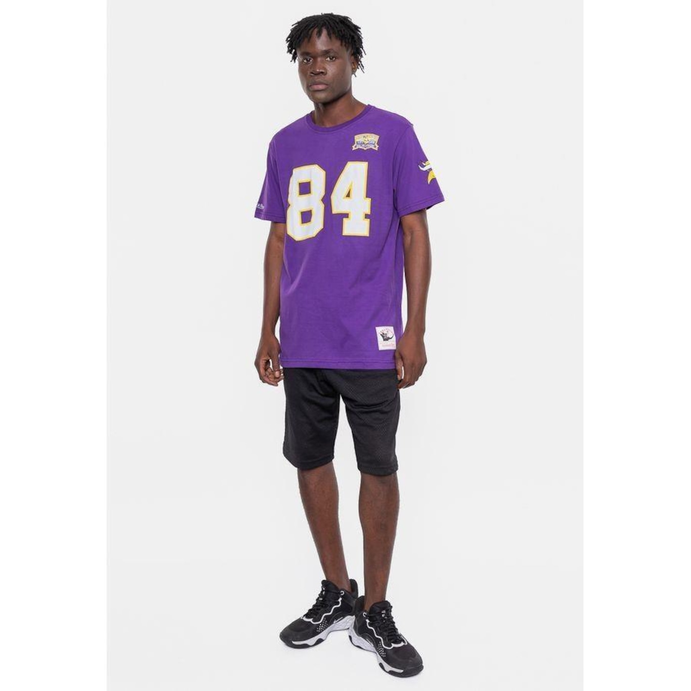 Camiseta Mitchell & Ness Nfl Minesota Vikings Randy Moss - Masculina - Foto 1