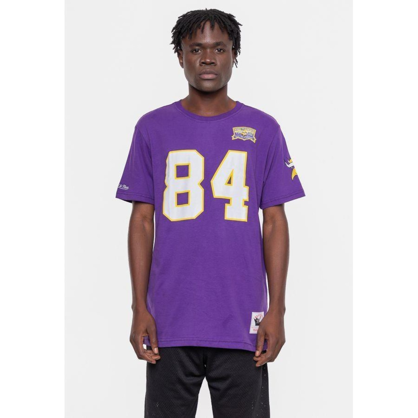 Camiseta Mitchell & Ness Nfl Minesota Vikings Randy Moss - Masculina - Foto 2