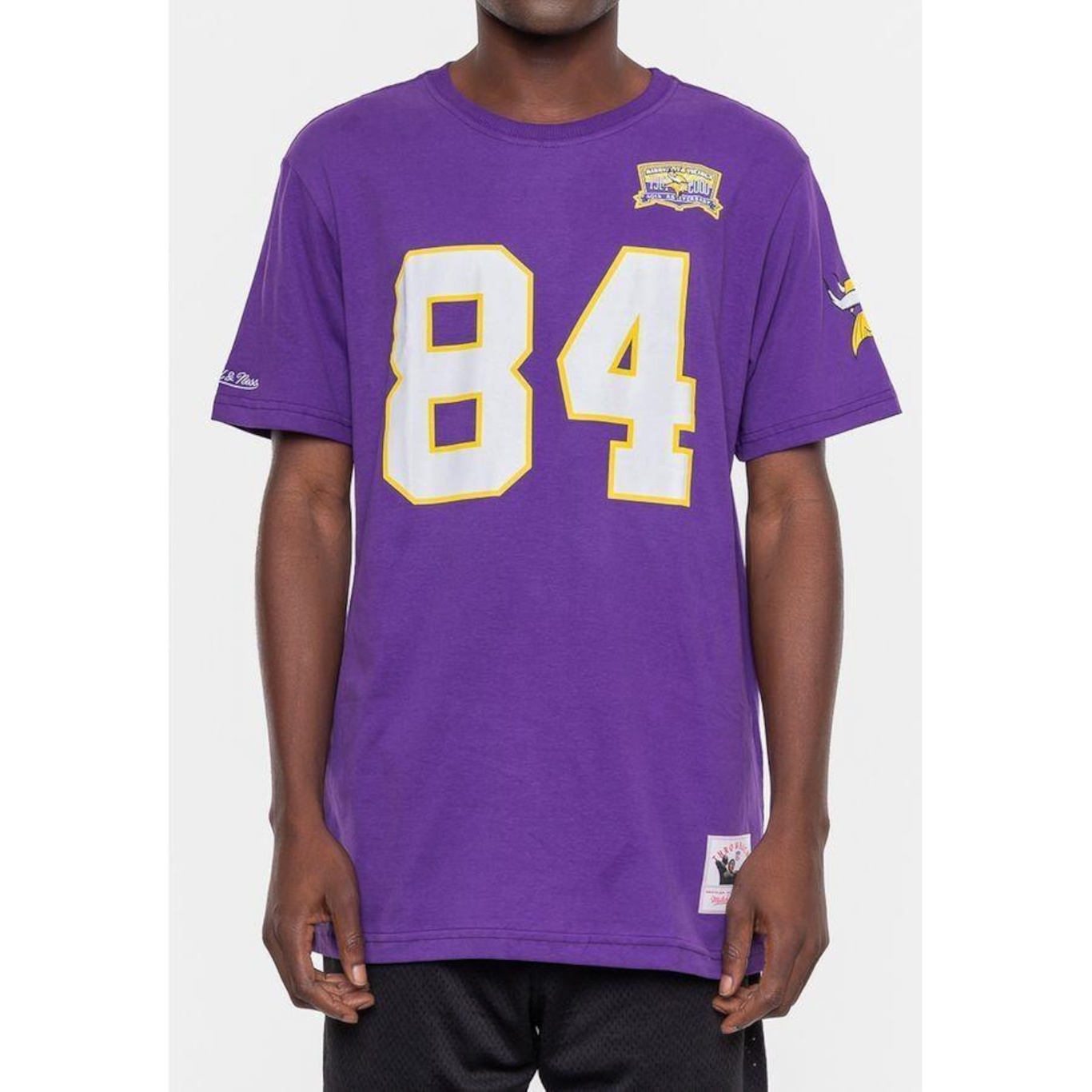 Camiseta Mitchell & Ness Nfl Minesota Vikings Randy Moss - Masculina - Foto 3