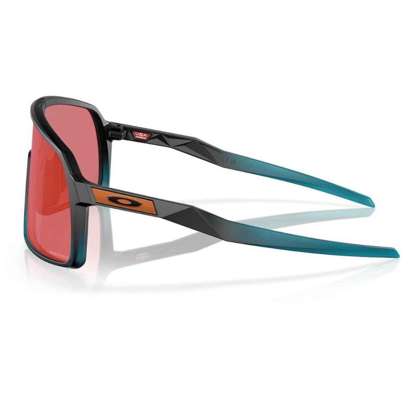 Óculos de Sol Unissex Oakley Sutro Matte Balsam Prizm Trail Torch - Foto 4