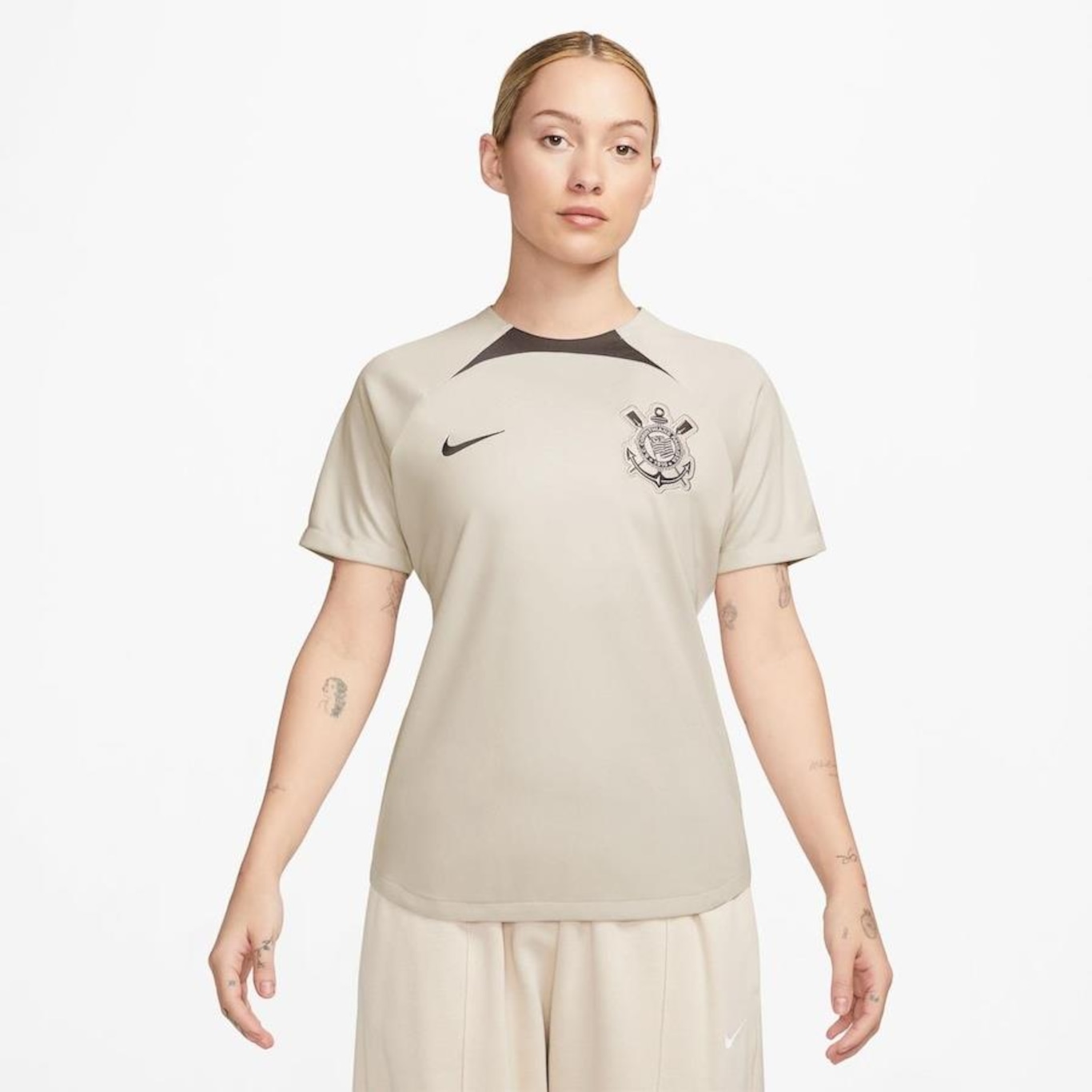 Camiseta Nike Corinthians Treino 2024 Academy Pro - Feminina - Foto 1