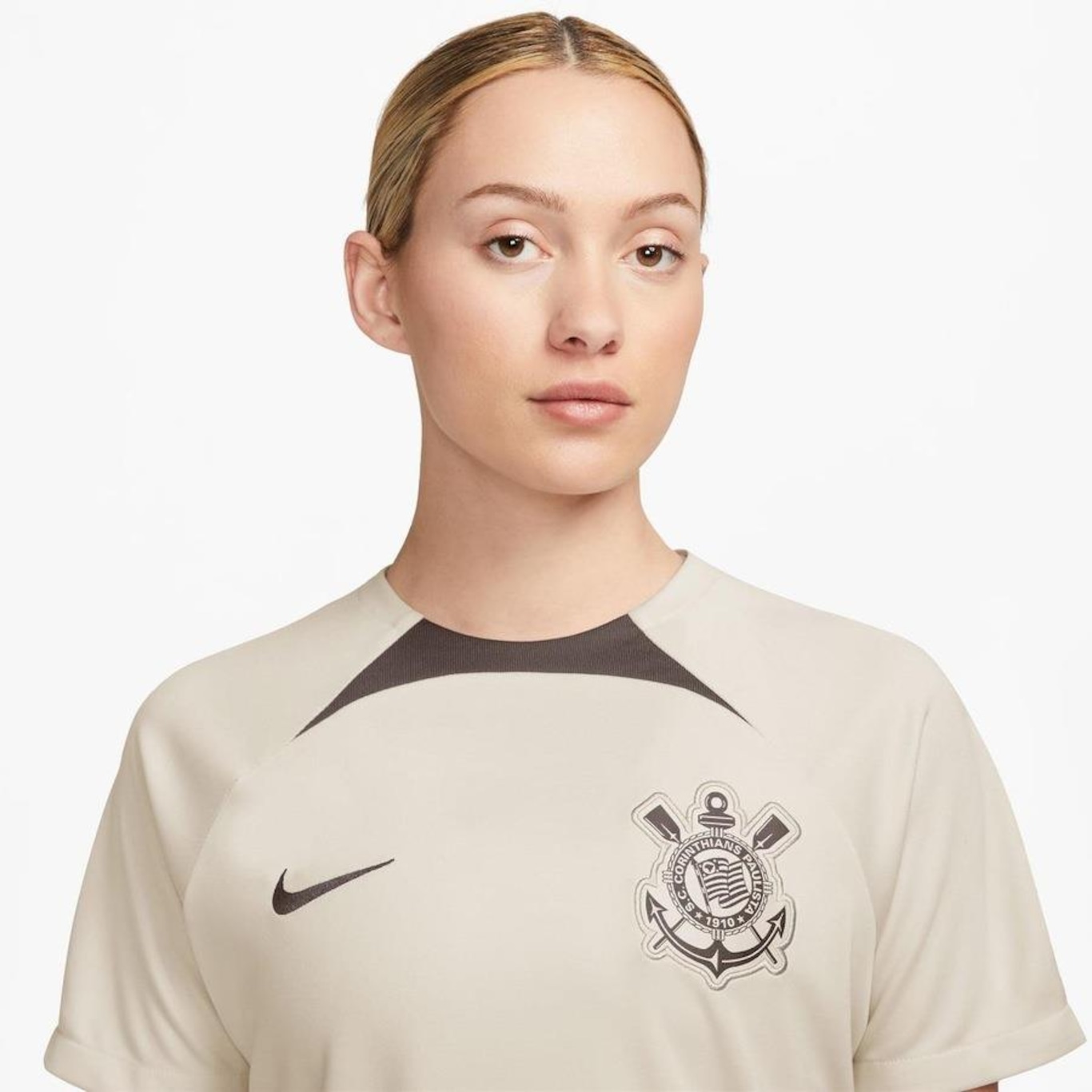 Camiseta Nike Corinthians Treino 2024 Academy Pro - Feminina - Foto 3