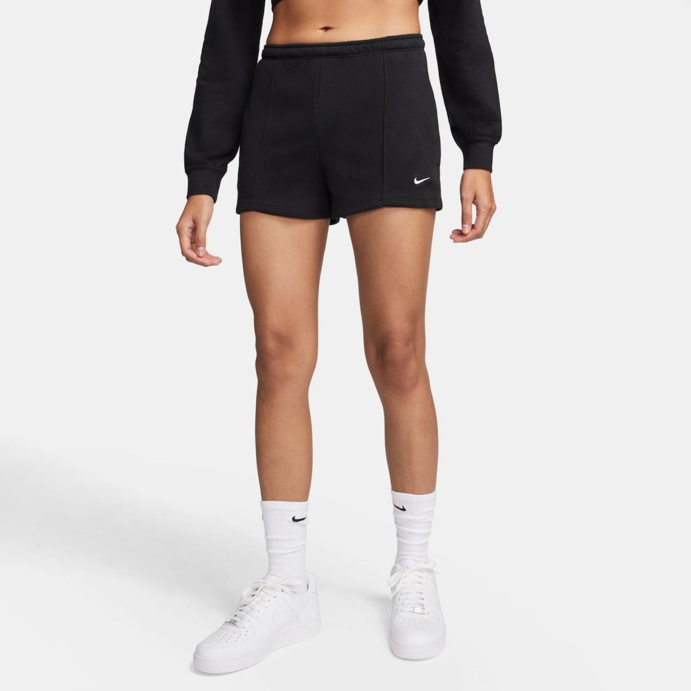 Shorts Nike Sportswear French Terry - Feminino - Foto 1