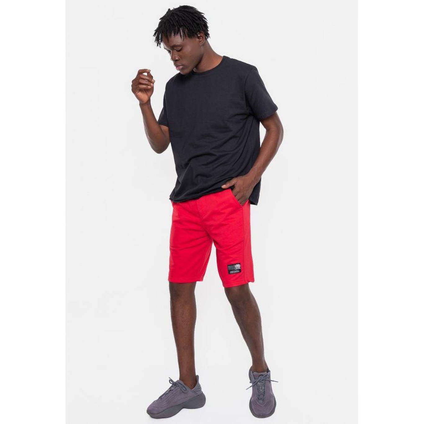 Bermuda De Moletom Ecko Fashion Basic - Masculina - Foto 5