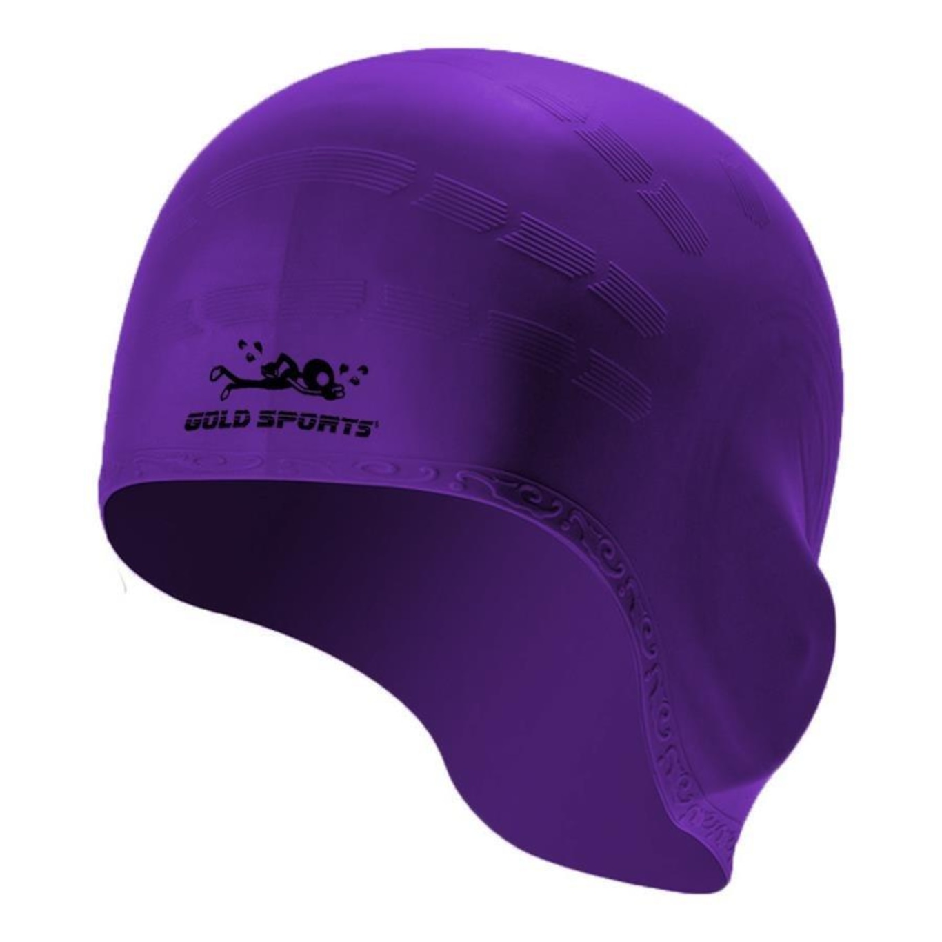 Touca de Natação Gold Sports Ergononico Ultra Confort de Silicone com Cobertura Das Orelhas - Adulto - Foto 1