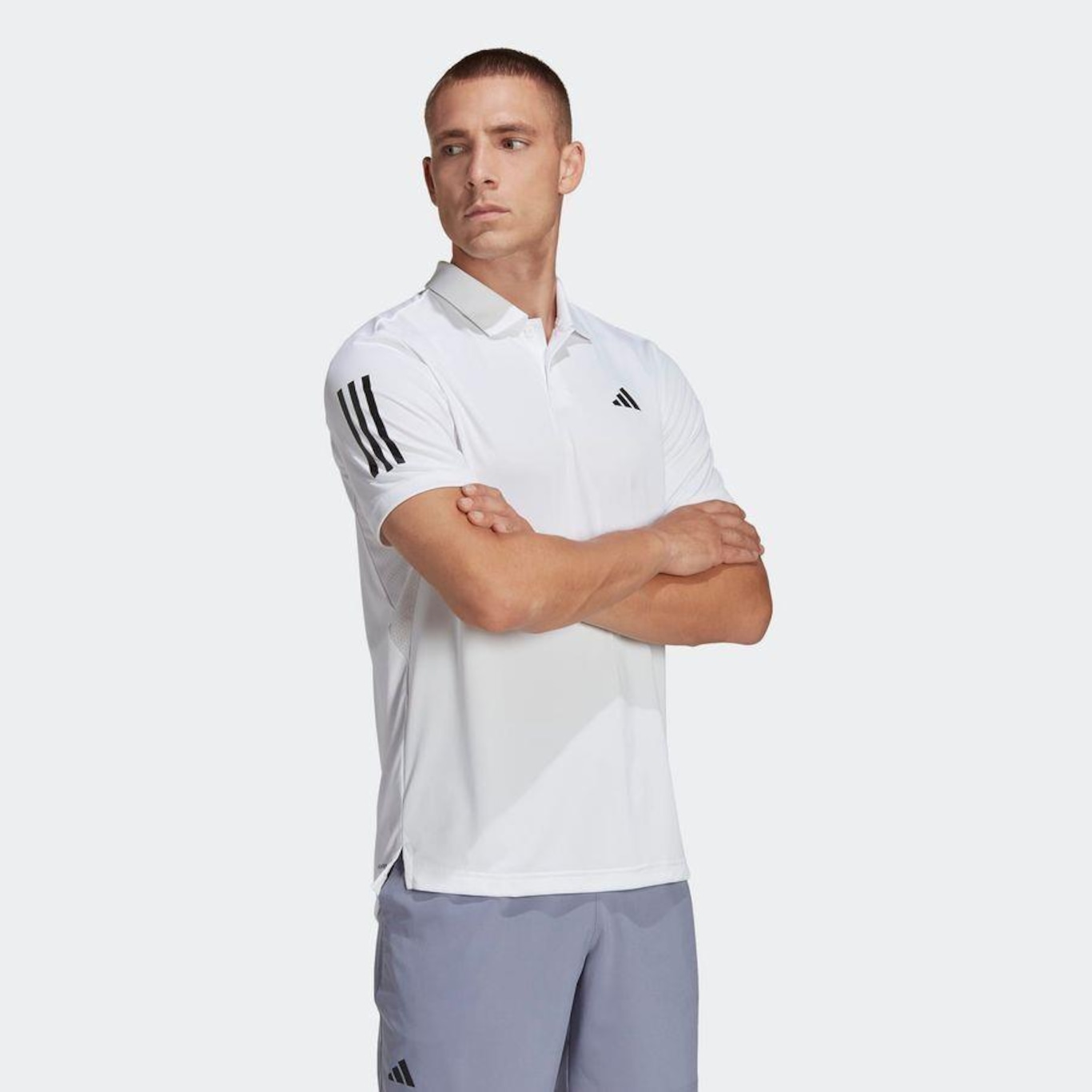 Camisa Polo adidas Club Tennis 3-Stripes - Masculina - Foto 2