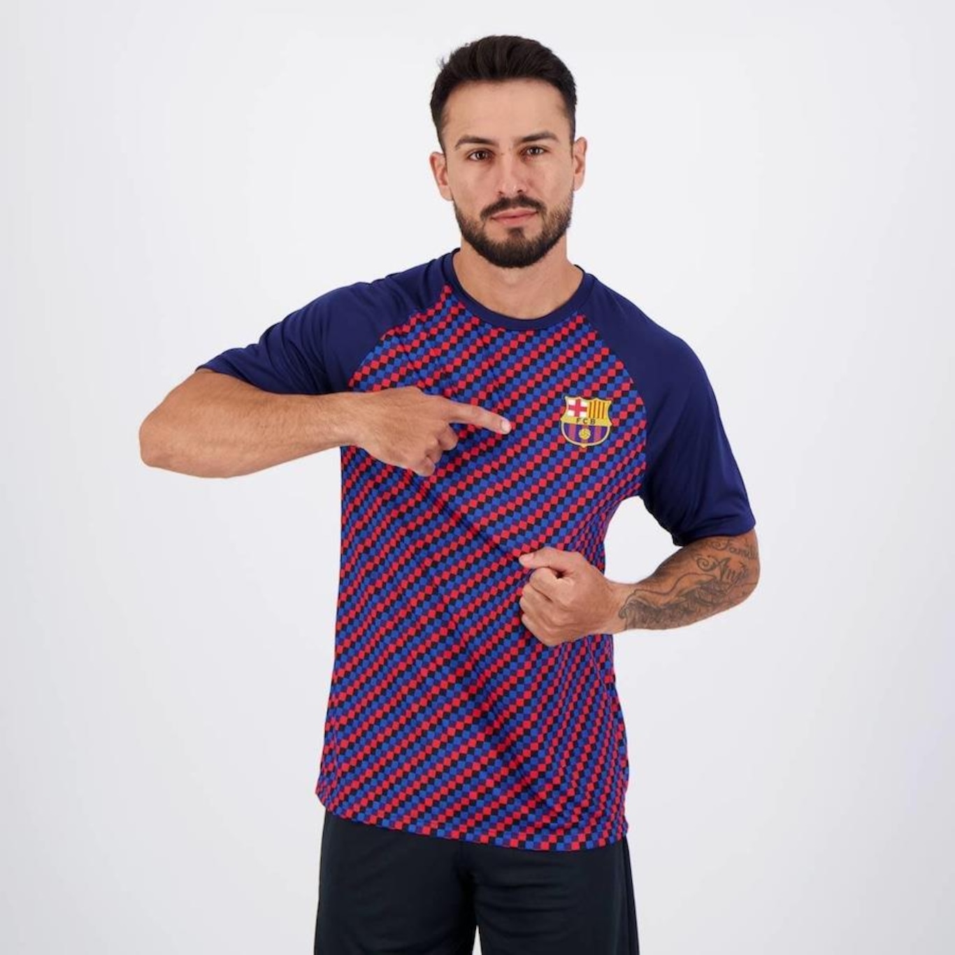 Camisa Barcelona Balboa Catalunha - Masculina - Foto 1