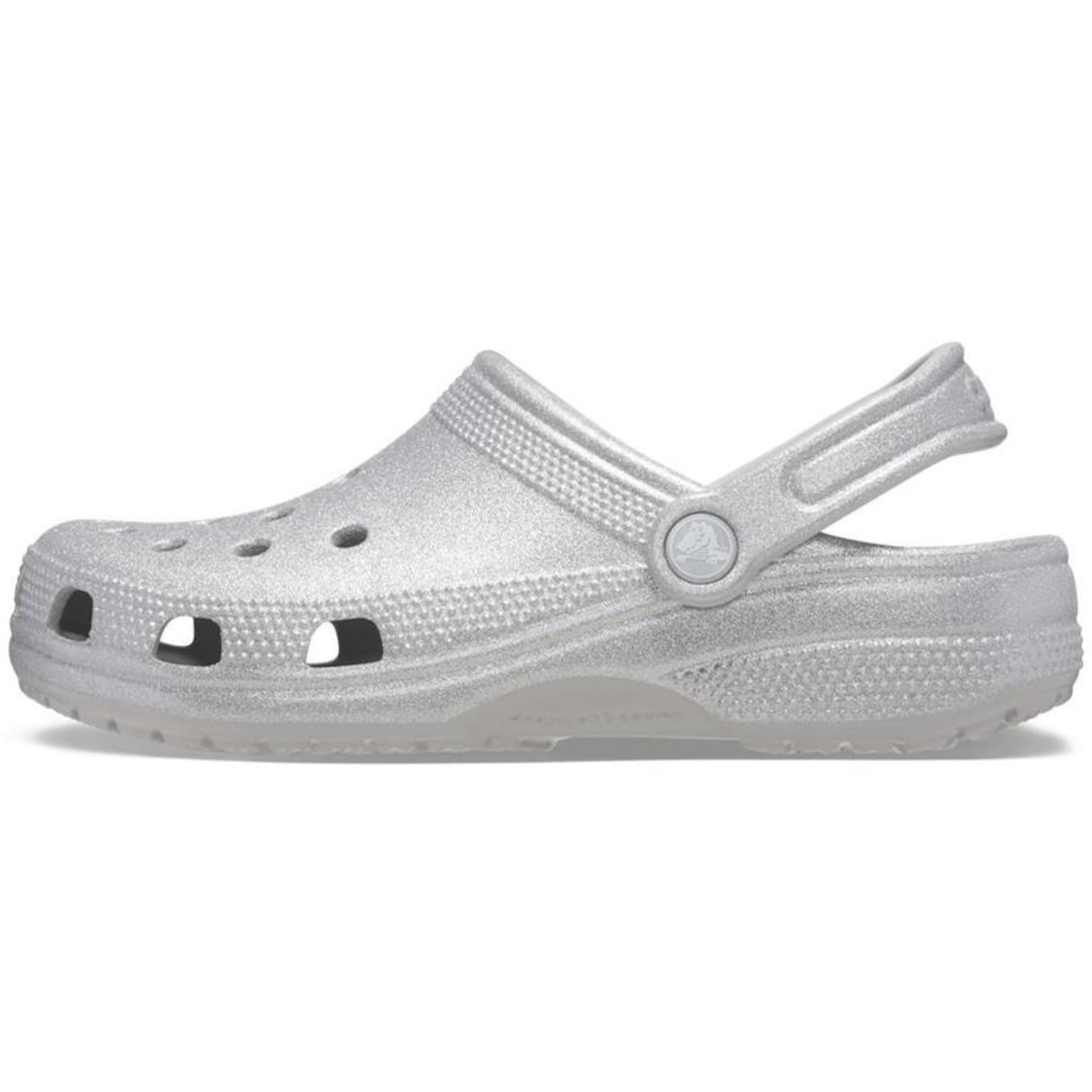 Sandália Crocs Classic Glitter Clog Glitter - Feminino - Foto 3