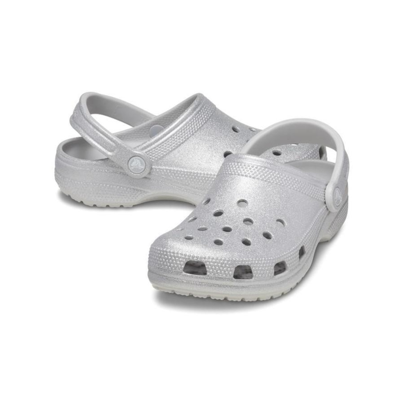 Sandália Crocs Classic Glitter Clog Glitter - Feminino - Foto 4