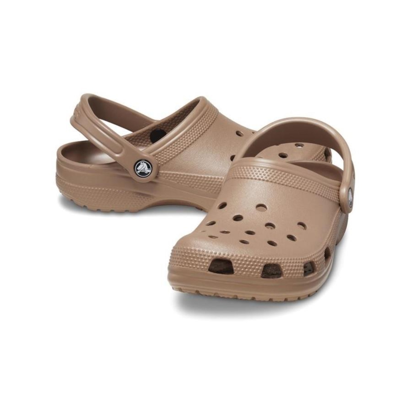 Sandália Crocs Classic Latte - Unissex - Foto 4