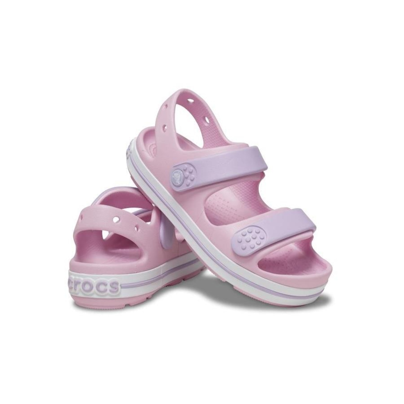 Sandália Crocs Crocband Cruiser Sandal K - Infantil - Foto 4