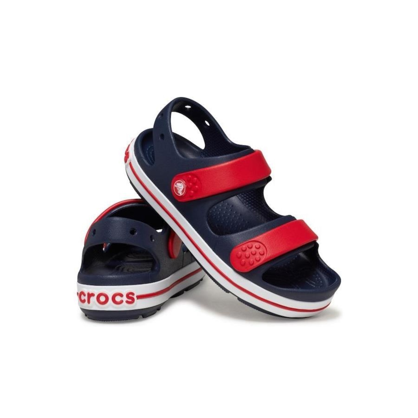 Sandália Crocs Crocband Cruiser Sandal K - Infantil - Foto 4