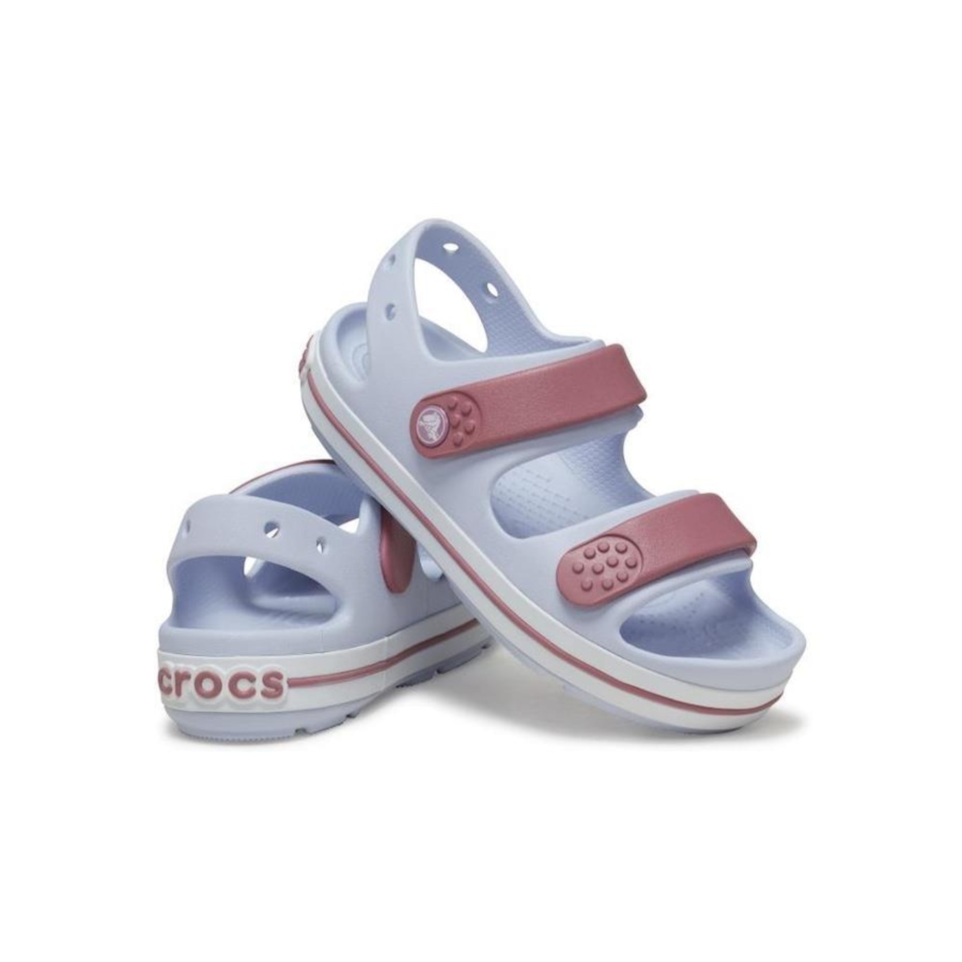 Sandália Crocs Crocband Cruiser Sandal K - Infantil - Foto 4