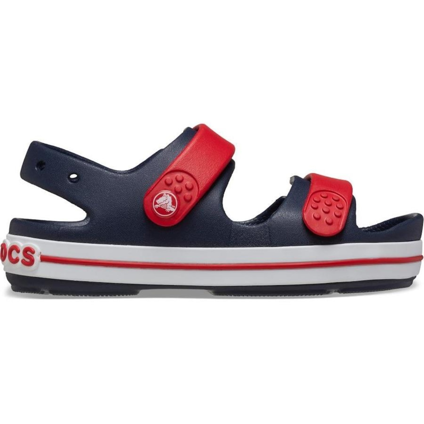 Sandália Crocs Crocband Cruiser Sandal T - Infantil - Foto 1