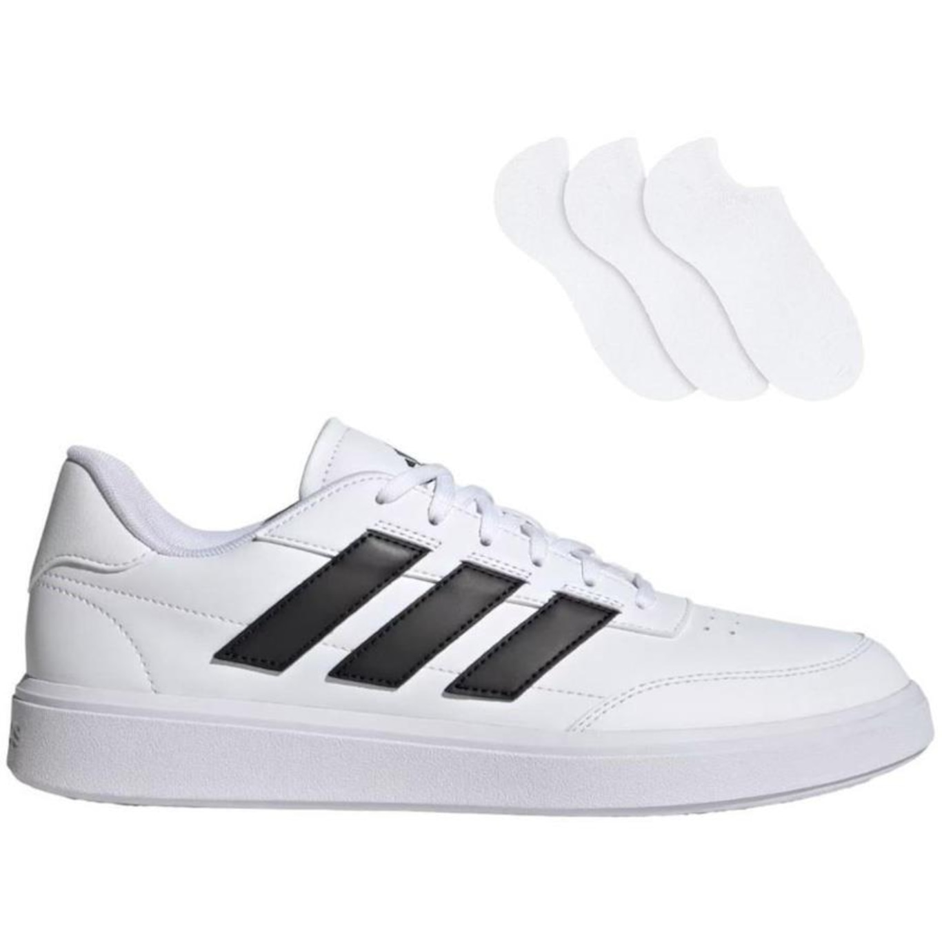 Tênis adidas Courtblock + 3 Pares de Meias - Masculino - Foto 1