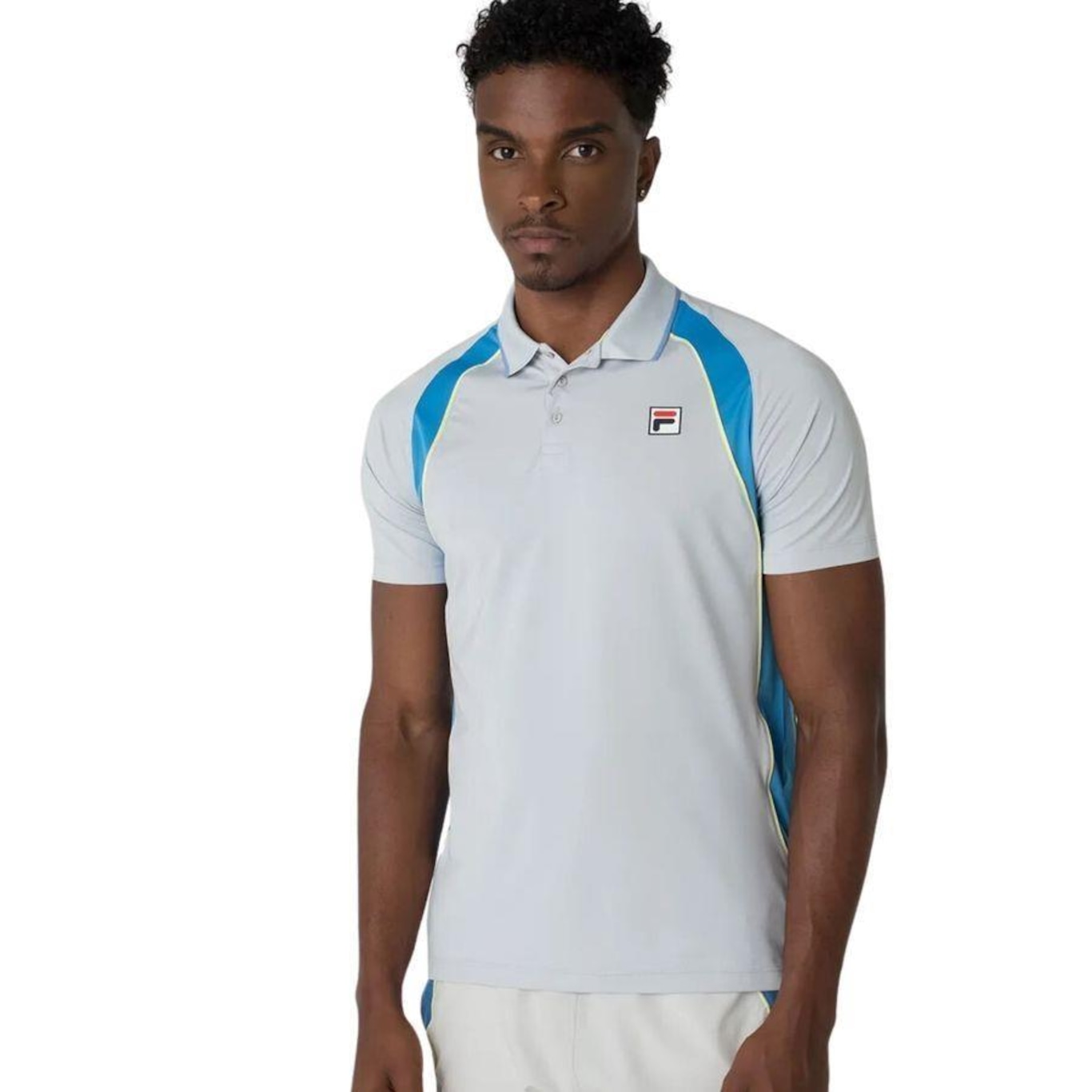 Camisa Polo Fila Backspin Short Sleeve - Masculina - Foto 1