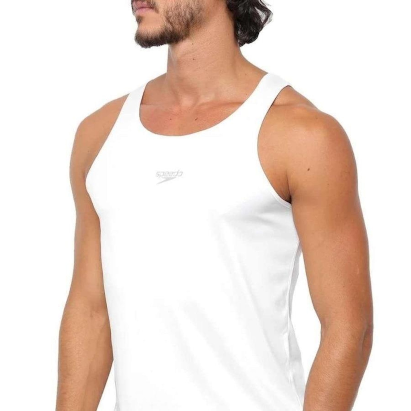 Camiseta Regata Speedo Basic Interlock - Masculina - Foto 3