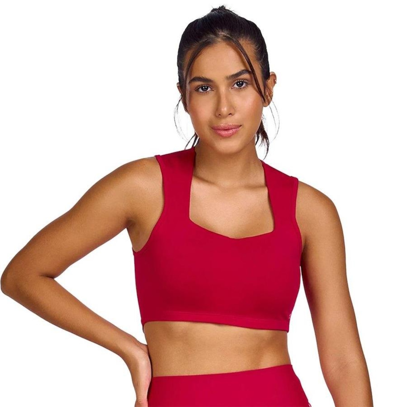 Top Fitness Alto Giro Luar - Feminino - Foto 1