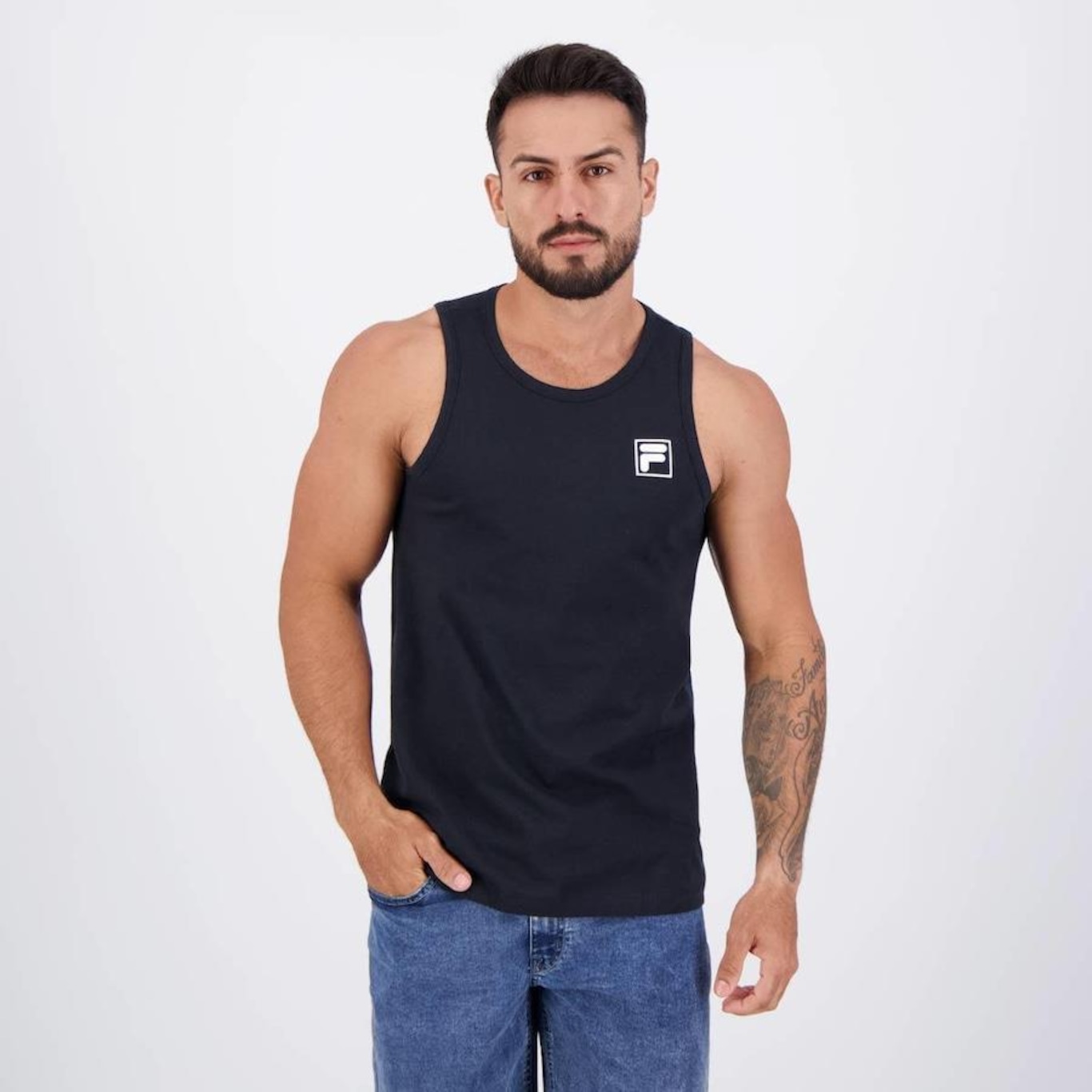 Camiseta Regata Fila F-Box - Masculina - Foto 1