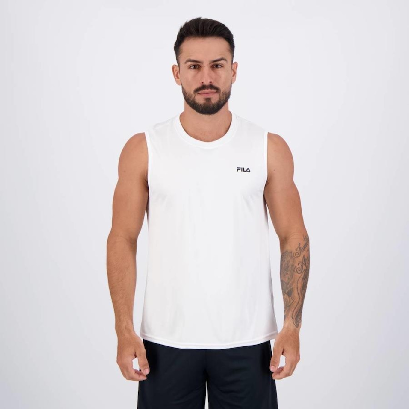 Camiseta Regata Fila Basic Sports Polygin - Masculina - Foto 1