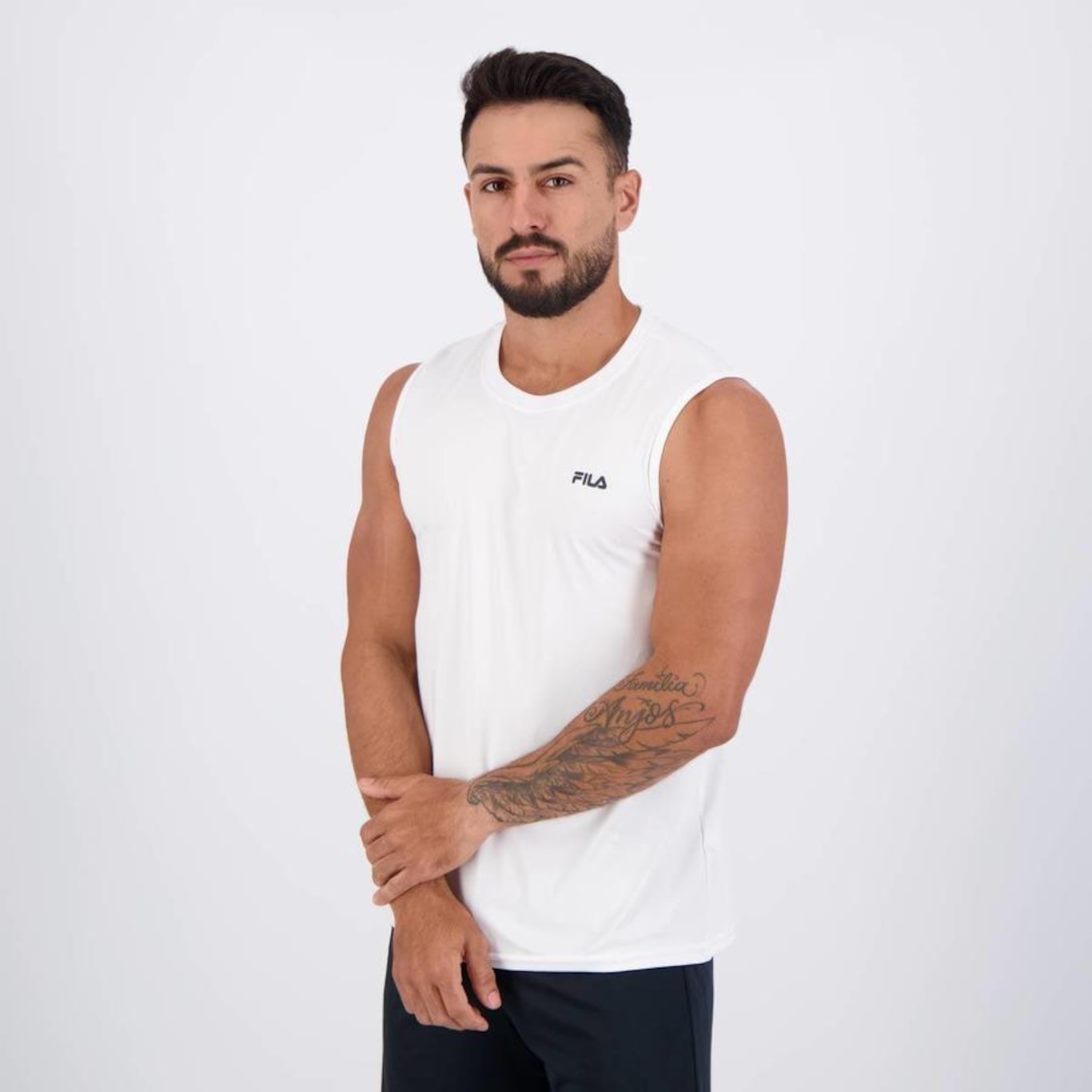 Camiseta Regata Fila Basic Sports Polygin - Masculina - Foto 3