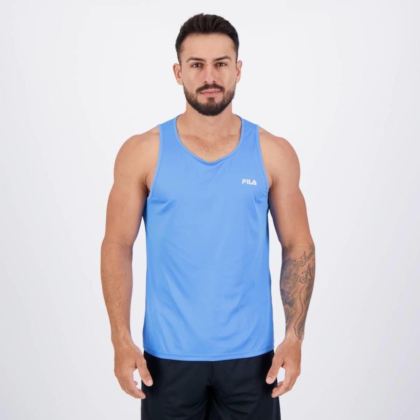 Camiseta Regata Fila Basic Sports Polygin - Masculina - Foto 1