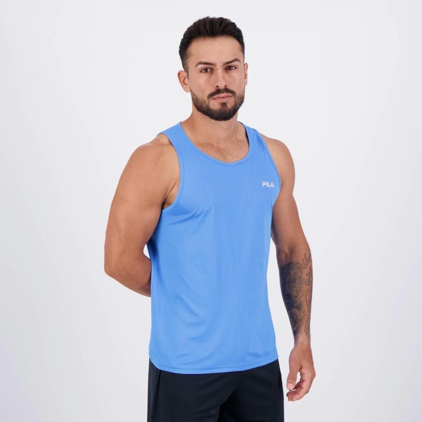 Camiseta Regata Fila Basic Sports Polygin - Masculina - Foto 2