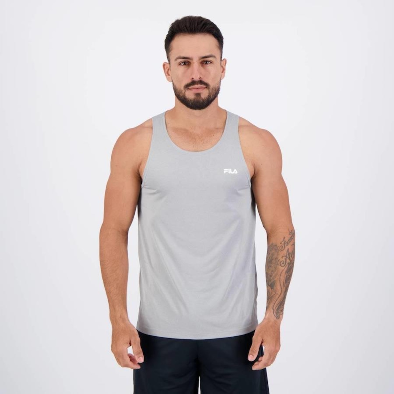 Camiseta Regata Fila Sport Melange Lux - Masculina - Foto 1