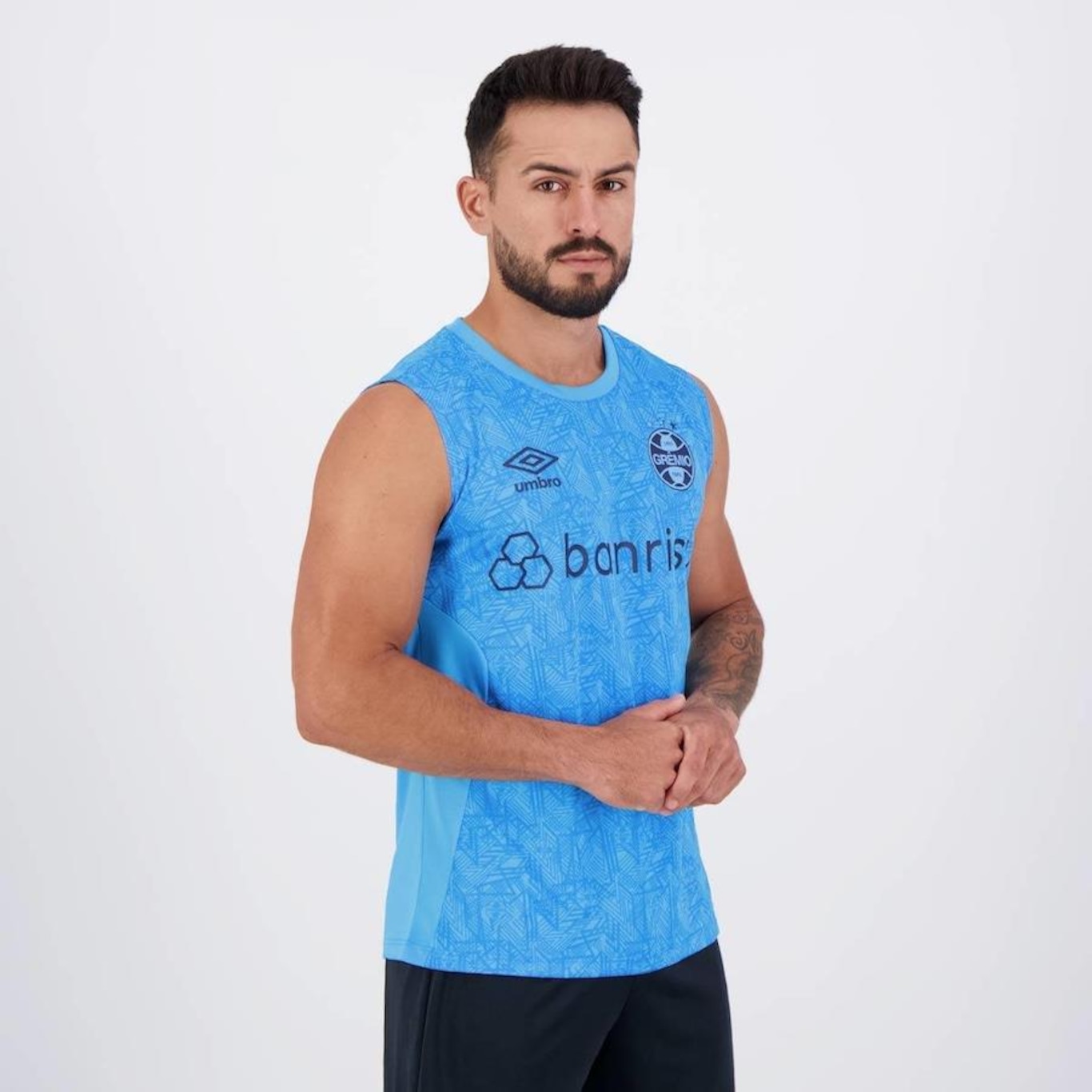 Camiseta Regata do Grêmio Treino 2024 Umbro - Masculina - Foto 2